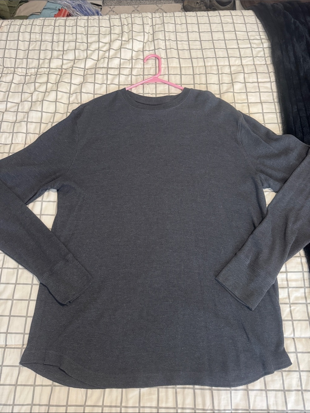 Mossimo Supply Co. Men's Long-Sleeve Thermal Shirt - Charcoal Gray